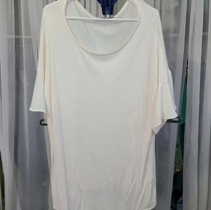 Loft Plus Flutter Sleeve Blouse